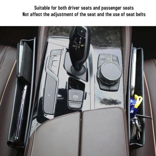 Car Seat Gap Filler Organizer, Multifunctional Car Seat Organizer, Auto Leather Storage Box for Holding Phones, Sunglasses