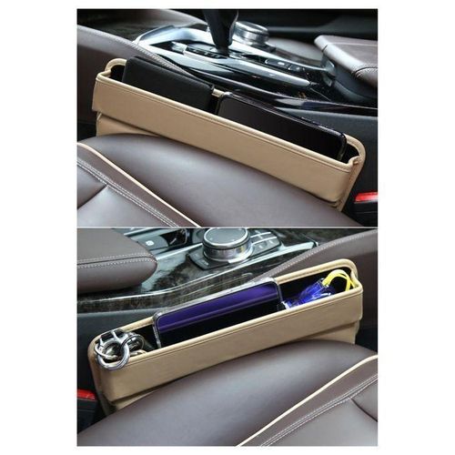 Car Seat Gap Filler Organizer, Multifunctional Car Seat Organizer, Auto Leather Storage Box for Holding Phones, Sunglasses