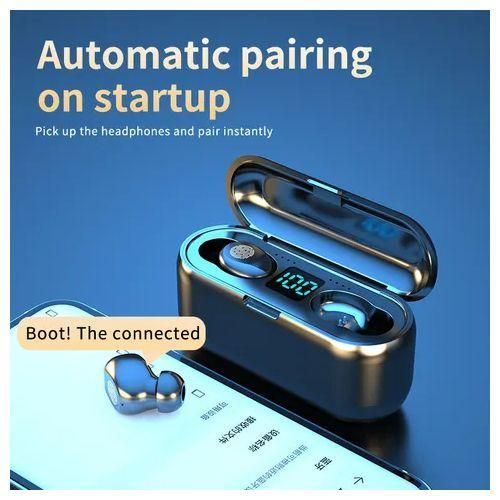 F9 Earbuds With High Quality Sound,deep Bass&powerbank