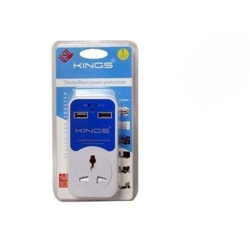 Power Guard For TV & Fridge With 2USB Ports- 1 Year Warranty -White
