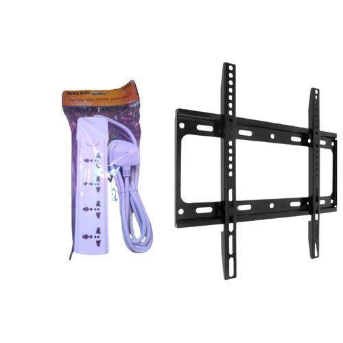 4 Way Extension Cable  & 26 to 63 TV Wall Mount - Black,White