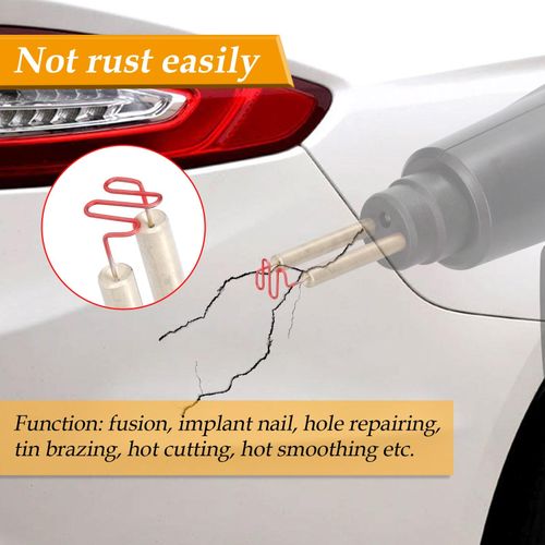 Car Bumpers Welding Wire for Plastics Welding Machine Plastics Welders Studs Plastics Appearance Repairing Machine Staple Kit Mending Repairing Standard Pre Cut Staple Set NO5116