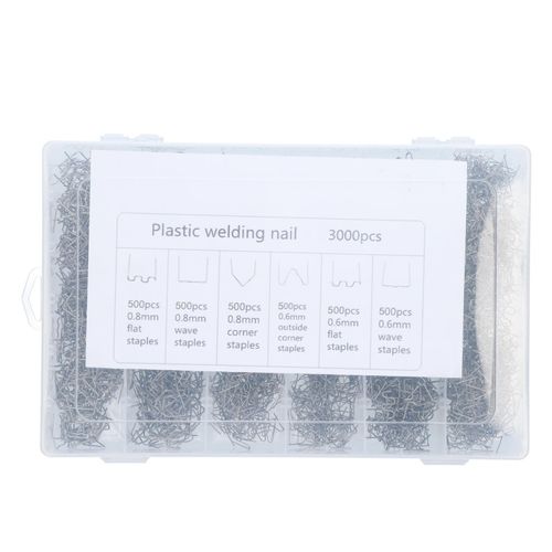 Car Bumpers Welding Wire for Plastics Welding Machine Plastics Welders Studs Plastics Appearance Repairing Machine Staple Kit Mending Repairing Standard Pre Cut Staple Set NO5116