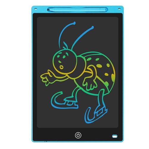 12 Inch Children's Lcd Handwriting Board, One Click Clear Lcd Eye Protection Hand Drawn Drawing Board (Blue)