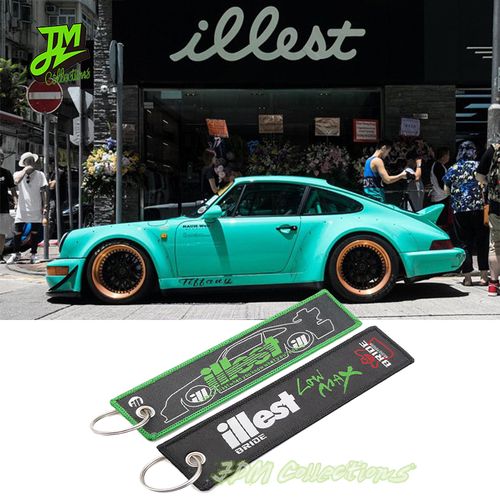 Car Keychain Embroidered For Illest Hoonigan Lanyard Jdm Racing Keyring Nylon Key Strap Auto Motorcycle Key Holder Accessories