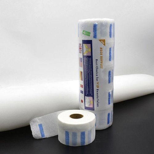 Neck Paper Protection Muffler Salon Ruffle Hair Cutting Covering Strips Neck Paper Tissue Roll Barber Disposable Accessory