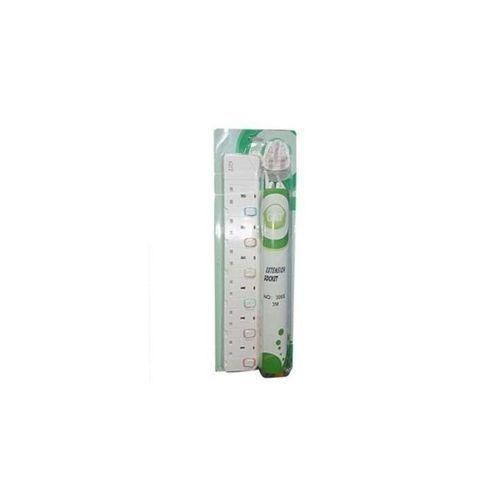 G & T 6 Way Universal Heavy Duty Extension Cable - White