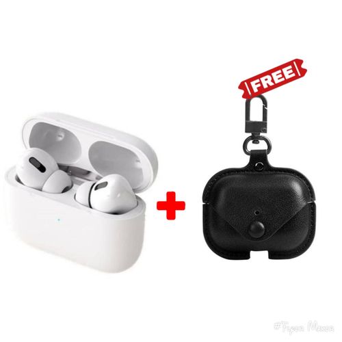 Airpods Pro With Banga Bass + Free Earpods Classic Case - White