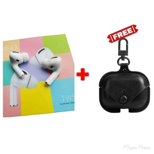 Airpods Pro With Banga Bass + Free Earpods Classic Case - White