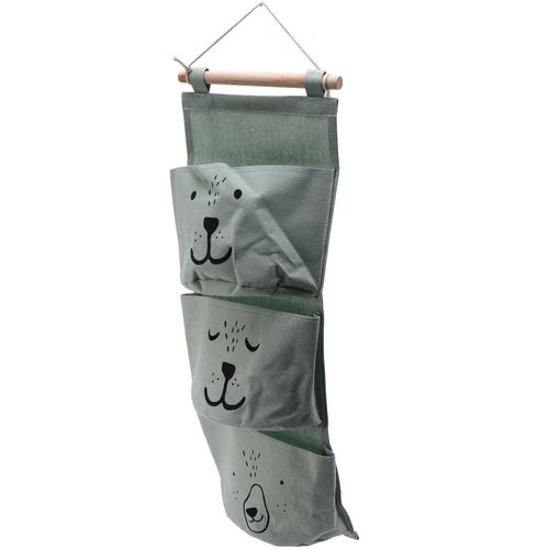 Wall Hanging Bathroom Bath Toy Bags Organizer Green