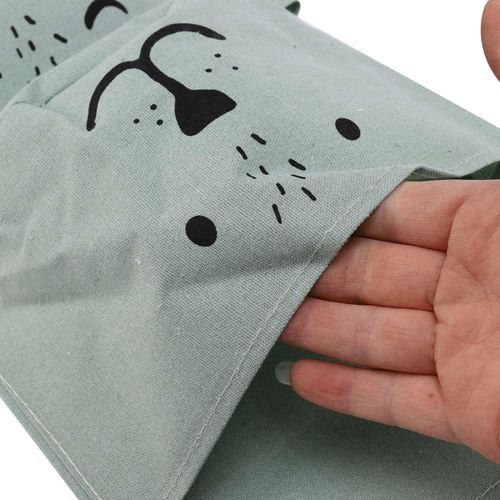 Wall Hanging Bathroom Bath Toy Bags Organizer Green