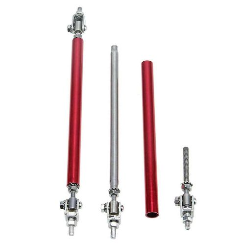 2Pcs Universal Adjustable Front Bumper Lip Splitter Strut Rod Tie Support Bar NO5111