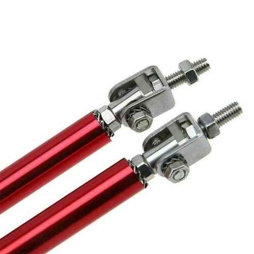 2Pcs Universal Adjustable Front Bumper Lip Splitter Strut Rod Tie Support Bar NO5111
