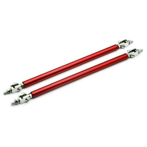 2Pcs Universal Adjustable Front Bumper Lip Splitter Strut Rod Tie Support Bar NO5111