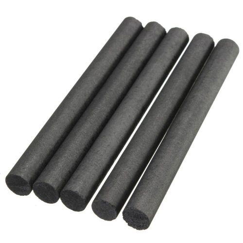 5Pcs 99.99% Graphite Electrode Cylinder Rod Black Length 100mm Diameter 10mm