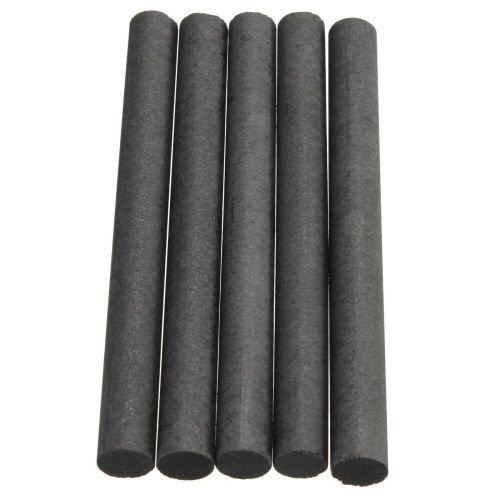 5Pcs 99.99% Graphite Electrode Cylinder Rod Black Length 100mm Diameter 10mm