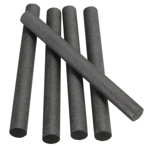 5Pcs 99.99% Graphite Electrode Cylinder Rod Black Length 100mm Diameter 10mm