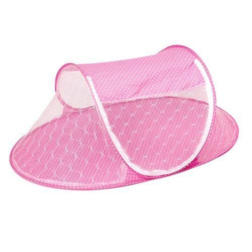 Baby Crib Netting Portable Foldable Tent Bed Mosquito Newborn Sleep Netting Travel Play Pink