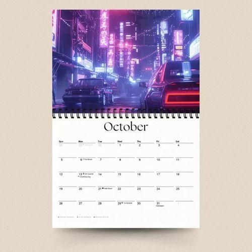 Stylish Calendar with Patterns 2025 Family Organizer Monthly Planner I