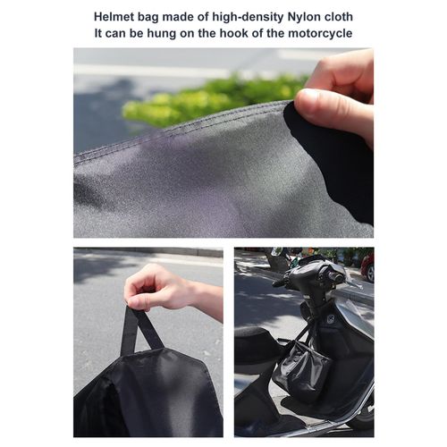 Motorcycle Helmet Bag,Black Nylon Durable Drawstring Bag For Riding Bicycle Motorcycle Sport Gym Training Hiking Travel