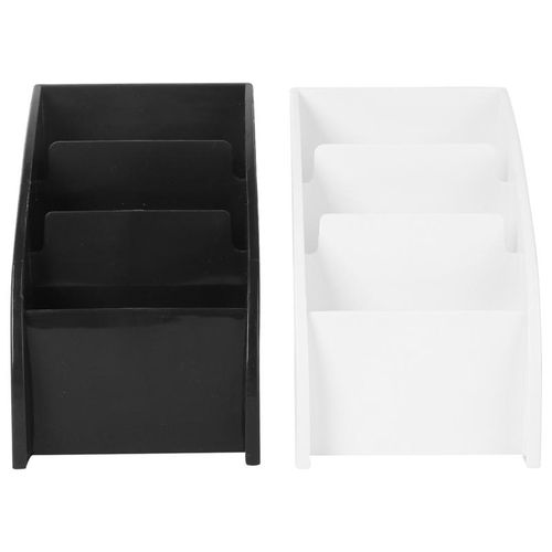1/2pcs Cosmetics Desktop Storage Case Stand Holder Stationery Phone Table Organizer Plastic TV Remote Control Box 3 Grid