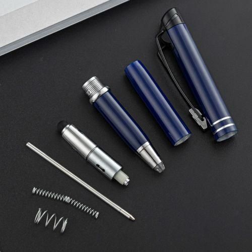 XCMANBF 1PC Ballpoint Pen with Light Flashlight  Screen Touch Black