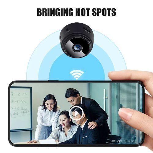 Spy HD 1080P Micro Mini Wireless WIFI Security Camera -Black