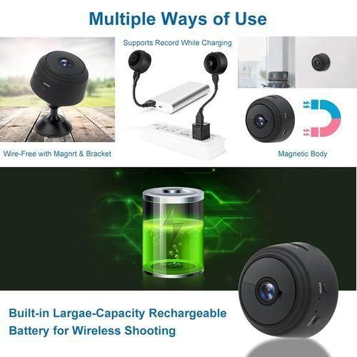 Spy HD 1080P Micro Mini Wireless WIFI Security Camera -Black