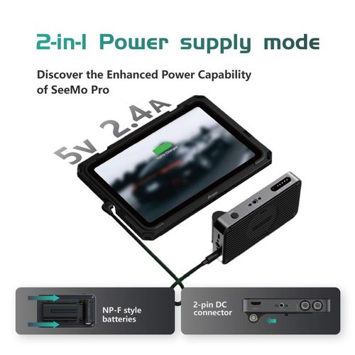Accsoon Seemo Pro Sdi In Loop Out Hdmi In Usb-C To Ios 1080phd Video Adpter Charging Realtime Monitoring Recording