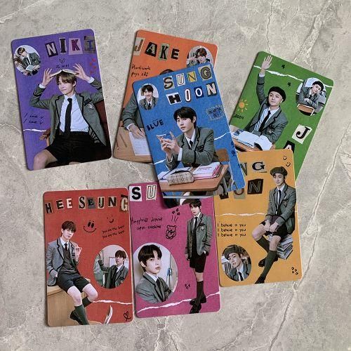 7pcsset Kpop Enhypen Photocards For Fans Collecti