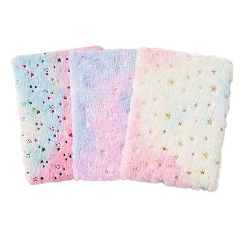 A5 Notebook Cute Plush Fluffy Covered Diary Notepad