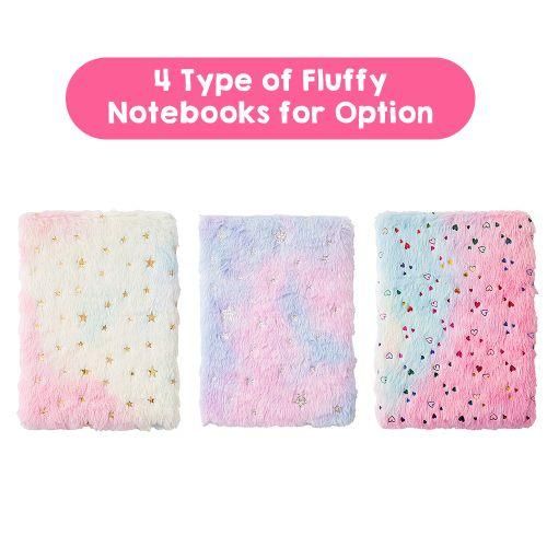 A5 Notebook Cute Plush Fluffy Covered Diary Notepad
