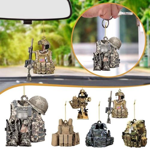 Acrylic Keychain Military Uniform Car Keychains Friends Couple Match Bag Charm Women Men Personalized Key Chains Moto Jewelry