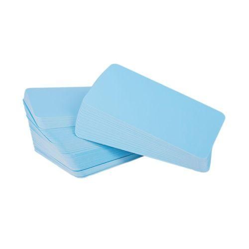 Blank Handwritten Paper Message Card Business Thank You Cards for Memo Wedding Party Greeting blue