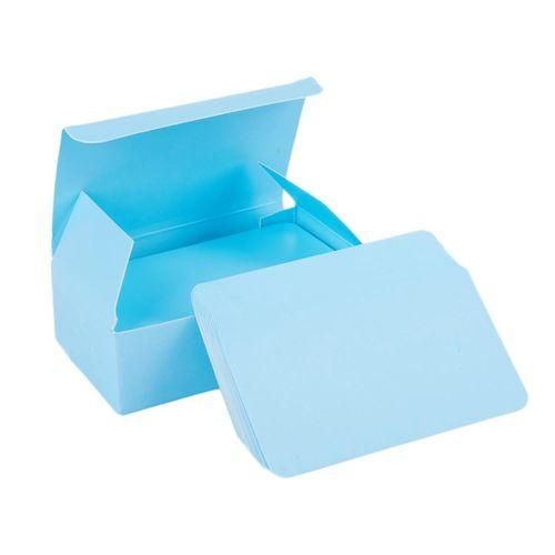Blank Handwritten Paper Message Card Business Thank You Cards for Memo Wedding Party Greeting blue
