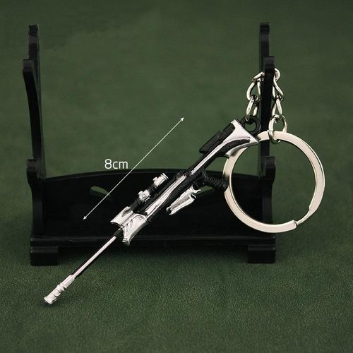 8cm Valorant Melee Reaver 2.0 Awm Pendant Keychain For Men Game Peripheral Spy Sniper Rifle Model Metal Key Ring Fans Jewelry