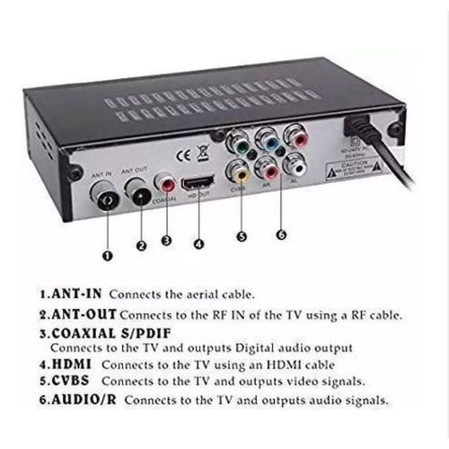 Phelistar Free To Air Digital Decorder- Black