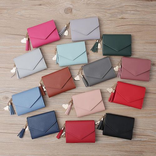 Short Wallet Ladies Wallet Tassel Fashion Buckle Coin Purse