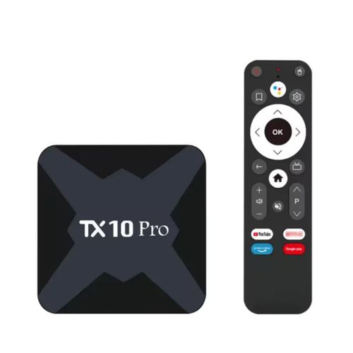 Android 13 TV Box - 4K- 8GB RAM- 128 Internal Storage With Bluetooth - TX10PRO- Black