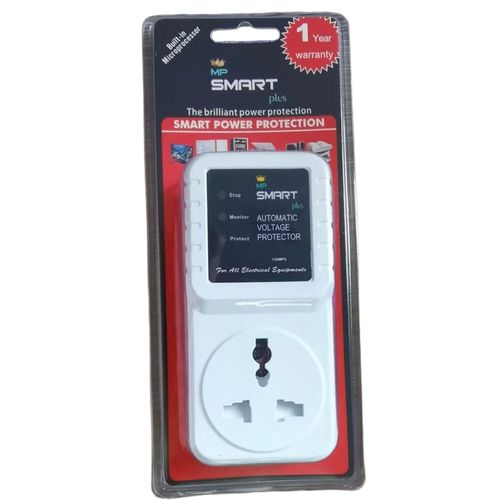 Smartplus 13 Amps Voltage/Power Guard (All Electronic Equipment guard) - White