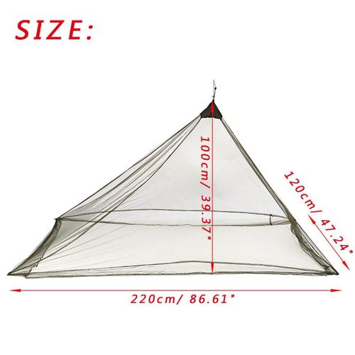 Outdoor Portable Camping Mosquito Net Canopy for Sleeping Bed Mat Pad Sleeping Military green