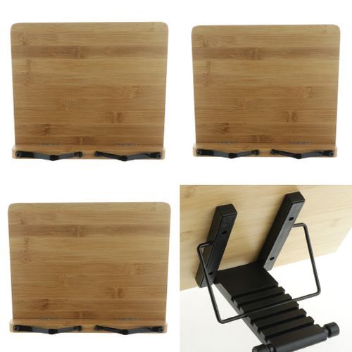 Adjustable Cookbook Stand Holder Foldable Reading Textbook Stand