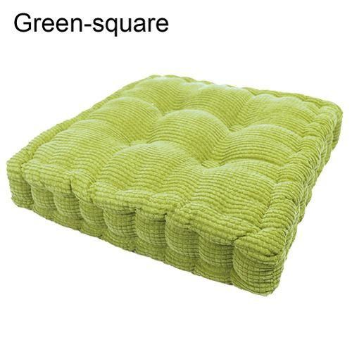 RoundSquare Thick Cushion Pillow Chair Seat Bedroom Dining Room Tatami Mat PadGreensquare
