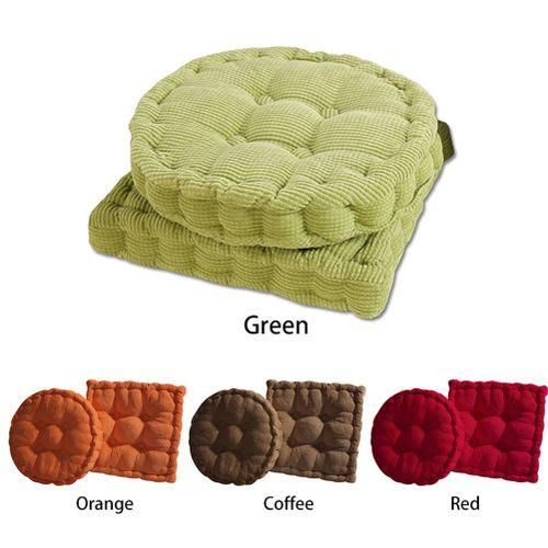 RoundSquare Thick Cushion Pillow Chair Seat Bedroom Dining Room Tatami Mat PadGreensquare