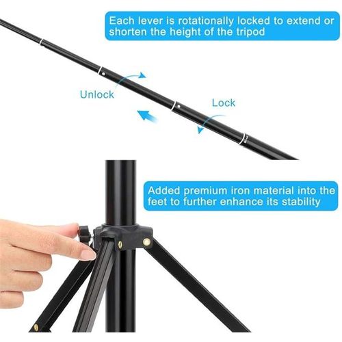 Yunteng VCT-1688 2in1 Portable Mini Cellphone Selfie Stick Tabletop Tripod with Remote Controller - black