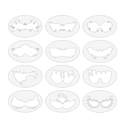Face Painting Stencil  Makeup Art Painting For Girls And