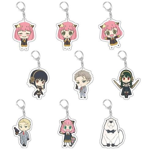 Ornaments Anime Spy X Family Keychain Cartoon Figure Peripheral Bags Pendant Key Chain For Women Men Jewelry S Accessories