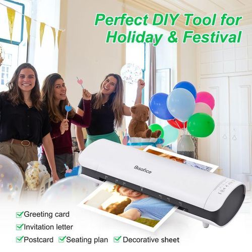 Bisofice SL988 Desktop Laminator Machine Set A4 Size 6IN1