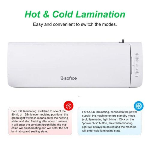Bisofice SL988 Desktop Laminator Machine Set A4 Size 6IN1