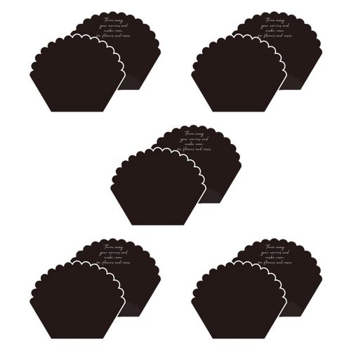 20 Sheets Flower Wrapping Papers 55cmx30cmx45cm Black